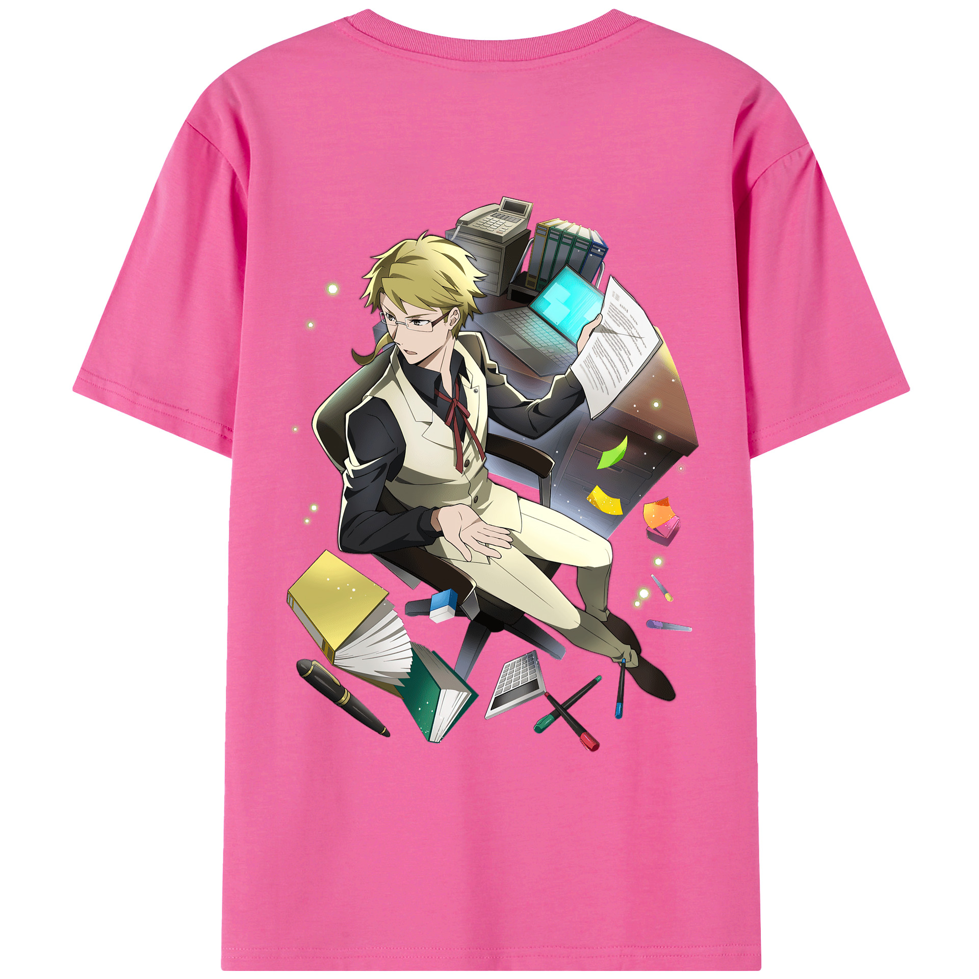 （画像用） 文豪ストレイドッグス Bungo Stray Dogs レディース半袖Tシャツ(バックプリント)